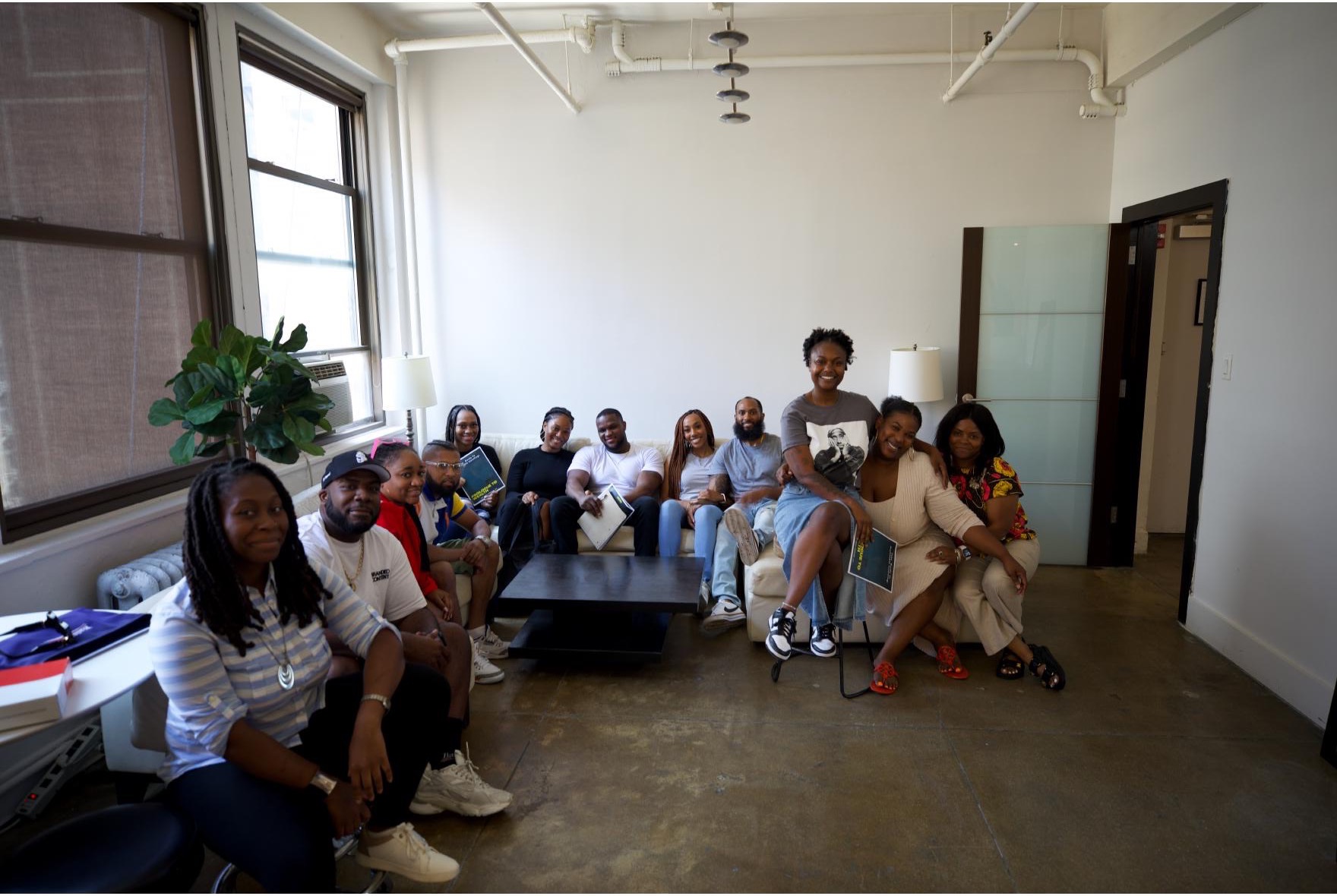 Clients gathered together during a previous Wealth Table experience